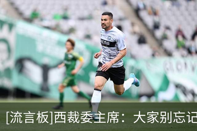 [流言板]西裁委主席：大家别忘记，无任何裁判因为内格雷拉案被起诉